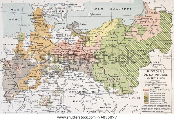 Prussia Historical Development Map By Paul Stock Photo 94835899 ...