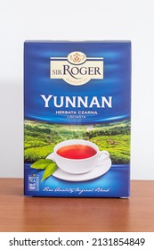 Pruszcz Gdanski, Poland - February 25, 2022: Sir Roger, Black Leaf Tea.