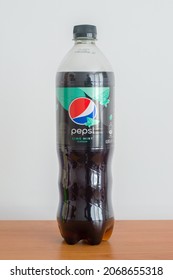 Pruszcz Gdanski, Poland - July 31, 2021: Pepsi Lime Mint Flavour.