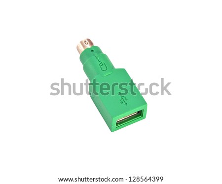 A ps2 adapter isolated on white background