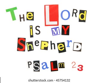 Psalm 23 - Shutterstock ID 45754132