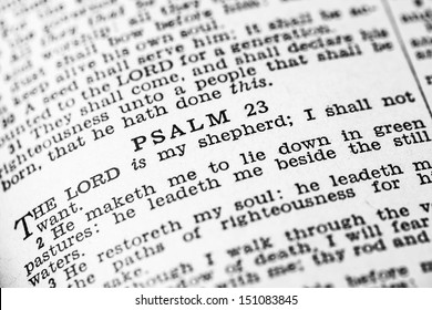 Psalm 23 in the Holy Bible