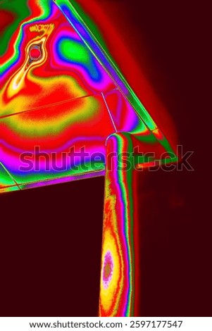 Psychedelic Architecture Pillar Design Abstract