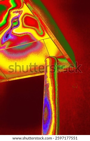 Psychedelic Architecture Pillar Design Abstract