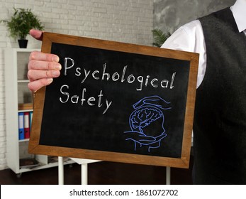 Psychological Safety phrase on the blackboard - Shutterstock ID 1861072702