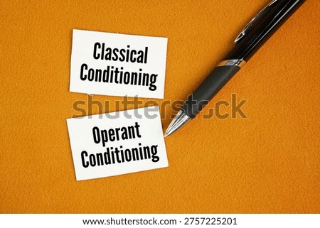 Psychologists recognize two primary types of learning: classical conditioning and operant conditioning word. What are the two main classes of learning?