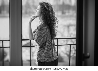 Psychology of modern woman, different mood, seasonal depression of young lady