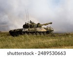 PT-91 Twardy T-72 tanks in use during the war in Ukraine, showcasing military vehicles and armored warfare.