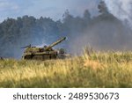 PT-91 Twardy T-72 tanks in use during the war in Ukraine, showcasing military vehicles and armored warfare.