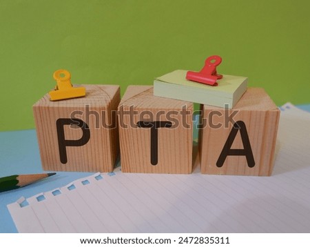 PTA, cube, block, background, eye-catching image, simple