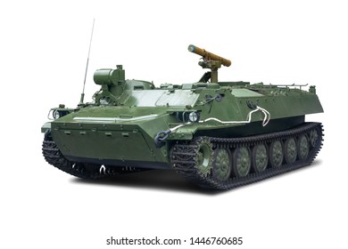 The PTRK Storm-S Combat Vehicle Is In Service With The Russian Army. Isolated On White Background