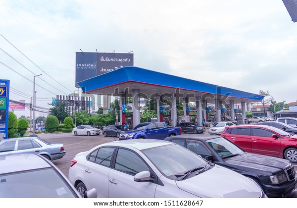 PTT Gas Station Petrol Business Shops Rental\
Restaurants Popular Services Asia Thailand Nonthaburi - Bang Bua\
Thong i, 23 September 2019