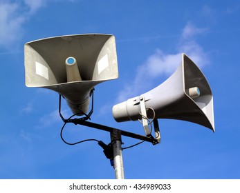 Public Address System Of Two Megaphones