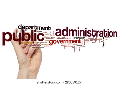 Public Administration Word Cloud Concept