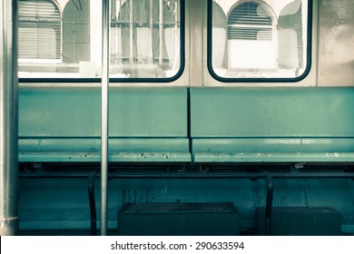 Public Bus Seat Bench And Windows