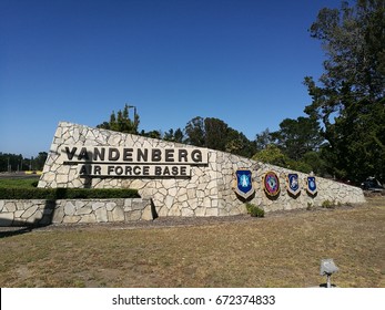 Public Entrance To The Vandenberg Air Force Base In California In June 2017