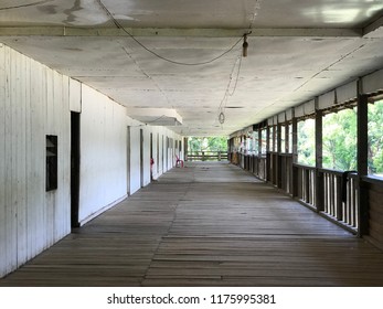 The Public Gathering Space Of Long House In Sarawak.