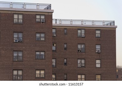 Public Housing Project Apartment Buildings In Manhattan, New York.