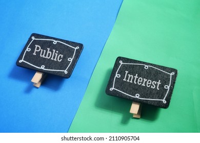 Public Interest Wording. Marketing Concept