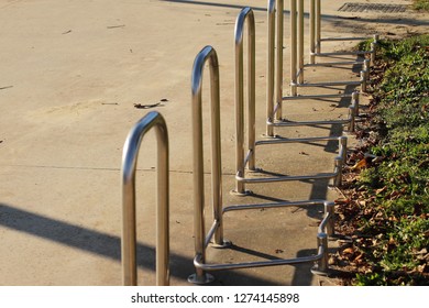 Public Place For Bycicle Parking, Metal Construction 