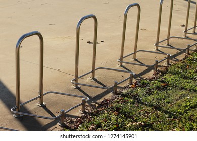 Public Place For Bycicle Parking, Metal Construction 