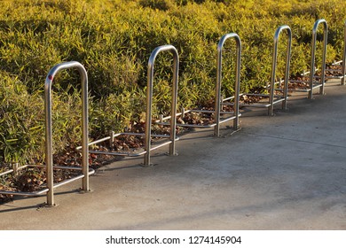 Public Place For Bycicle Parking, Metal Construction 