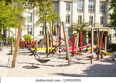 Public Playground Within The City Center In Germany For Kids