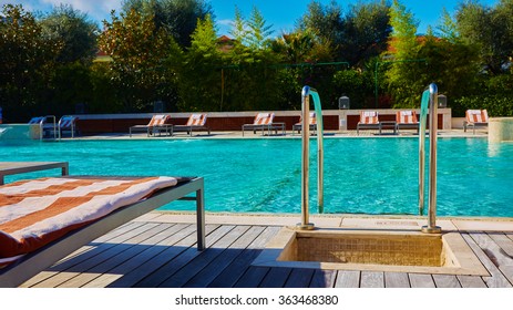 Public Pool On A Hot Day