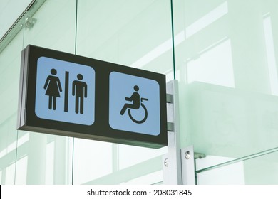 womens restroom sign