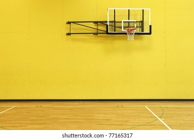 Public School, Yellow Wall And Basket, Interior