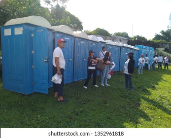 Public Toilet At Alumni Jogja Satukan Indonesia Event, Kridosono Stadium, Yogyakarta, Indonesia On March, 23rd 2019.