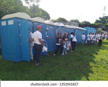 Public Toilet At Alumni Jogja Satukan Indonesia Event, Kridosono Stadium, Yogyakarta, Indonesia On March, 23rd 2019.