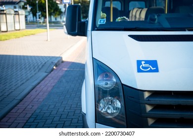 Public Transport, Minibus. Warm Sunny Day, Morning.