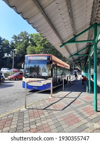 A Public Transportation In Kuala Lumpur, Malaysia. The Photo Was Taken In Front Of LRT Station On March 5, 2021