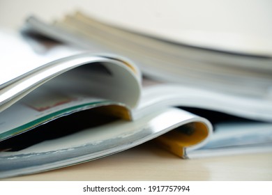 publication Newspaper and journal books background and catalog design article magazine press Newspaper with tablet