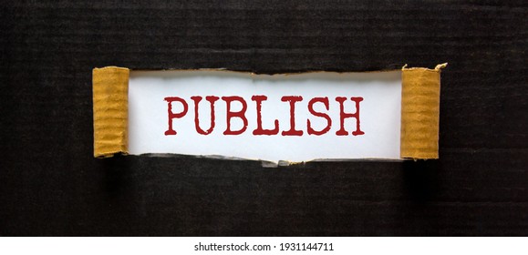 Publish Symbol Word Publish Appearing Behind Stock Photo 1931144711 ...