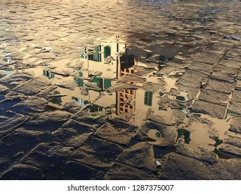 Puddle and Buildings, Rome