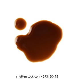 Puddle Of Soy Sauce Isolated