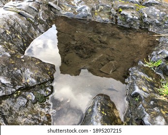 Puddle within a rock formation