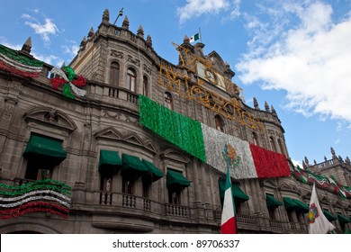Puebla's Zocalo, Mexico.