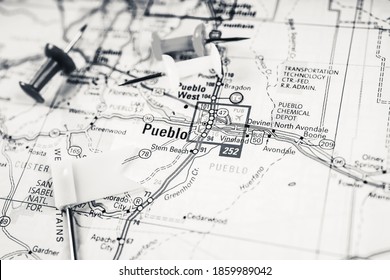 Pueblo Usa Map Travel Background Stock Photo 1859989042 | Shutterstock