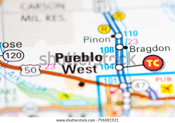 Pueblo West Colorado Usa On Map Stock Photo Edit Now 796081921