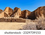 Puebloan Ruins at Chaco Culture National Historical Park in New Mexico.