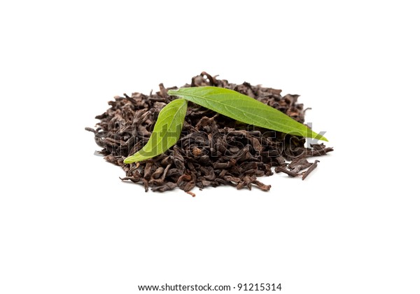 Puerh Tea Fresh Tea Leaves Stock Photo Edit Now