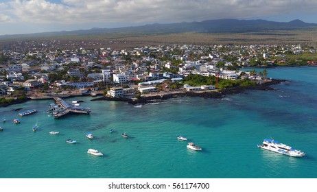 Puerto Ayora City At Santa Cruz Island, Galapagos.