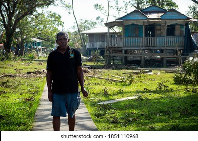 Puerto Cabezas, Nicaragua; November 7th 2020: Affected People By Hurricane Eta