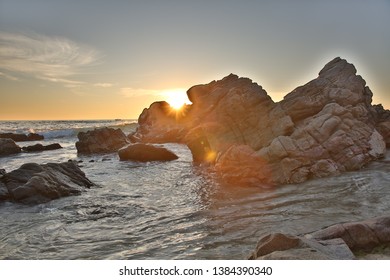 Puerto Escondido Beach In Mexico.