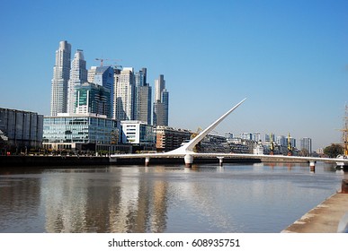 Puerto Madero Bridge In Buenos Aires