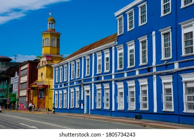 Puerto Montt, Chile. February 13, 2020. Los Lagos University, Guillermo Gallardo Campus And Padres Jesuitas Church