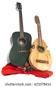 Puerto Rican Cuatro And Acoustic Guitar